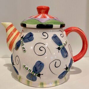 Whimsical ceramic tea pot